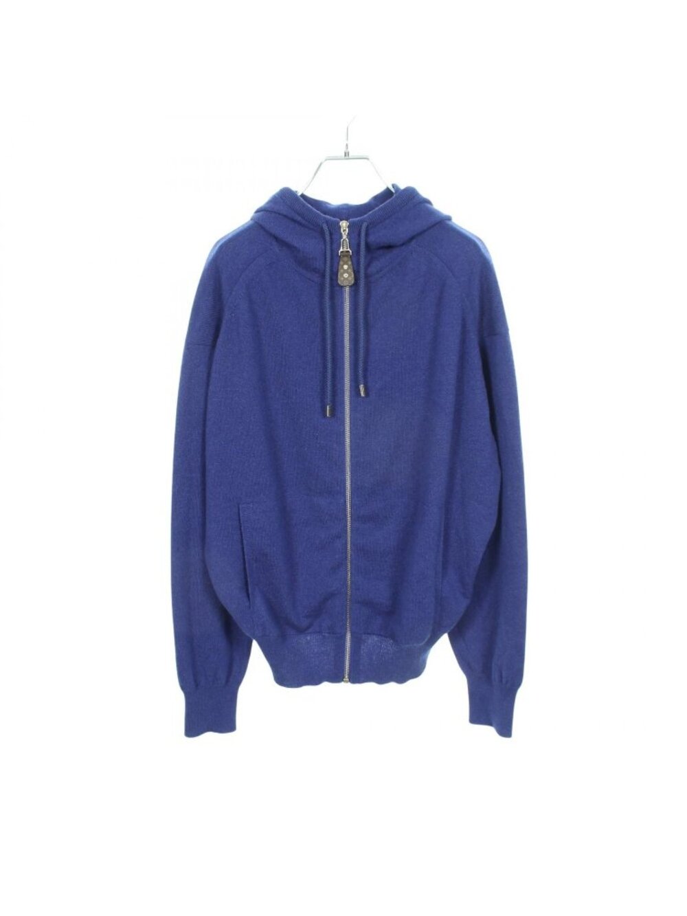 Louis Vuitton Hoodie Knit Blue Cashmere Zip